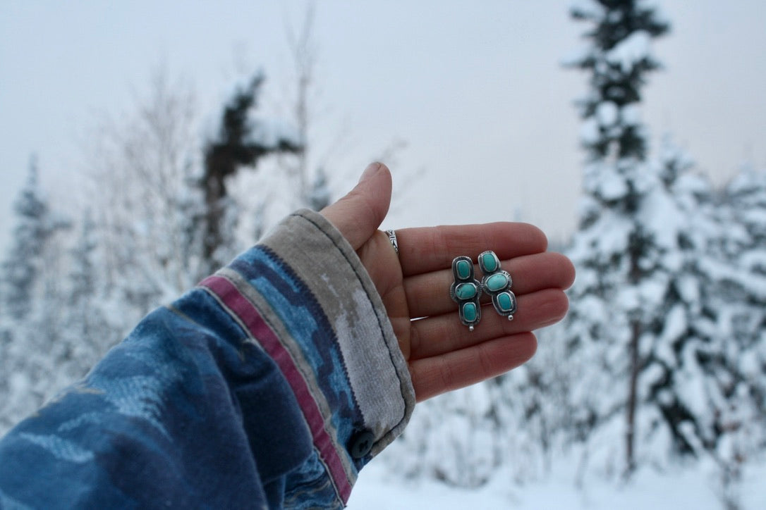 Turquoise Post Earrings