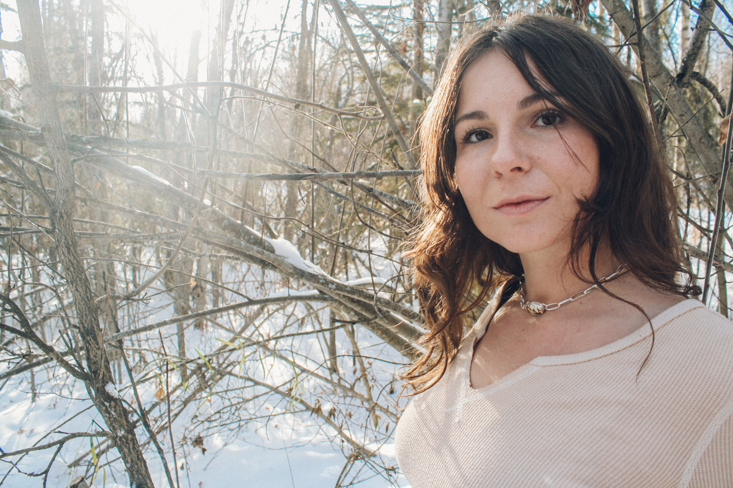 Lavender Varascite Necklace | Hand-fabricated Chain
