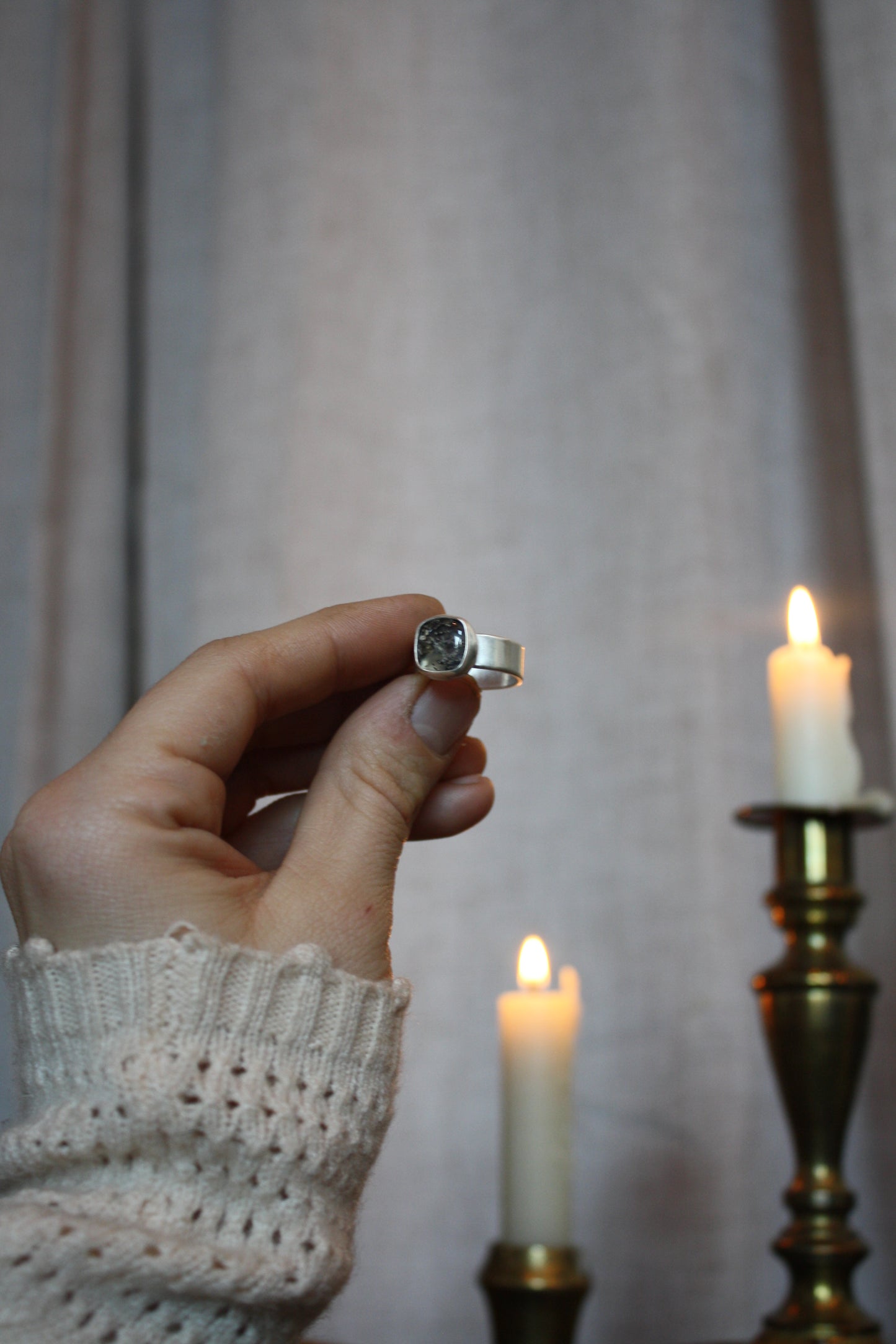 Daily Driver Ring - Size 7.5 - Bear Creek Agate from Oregon