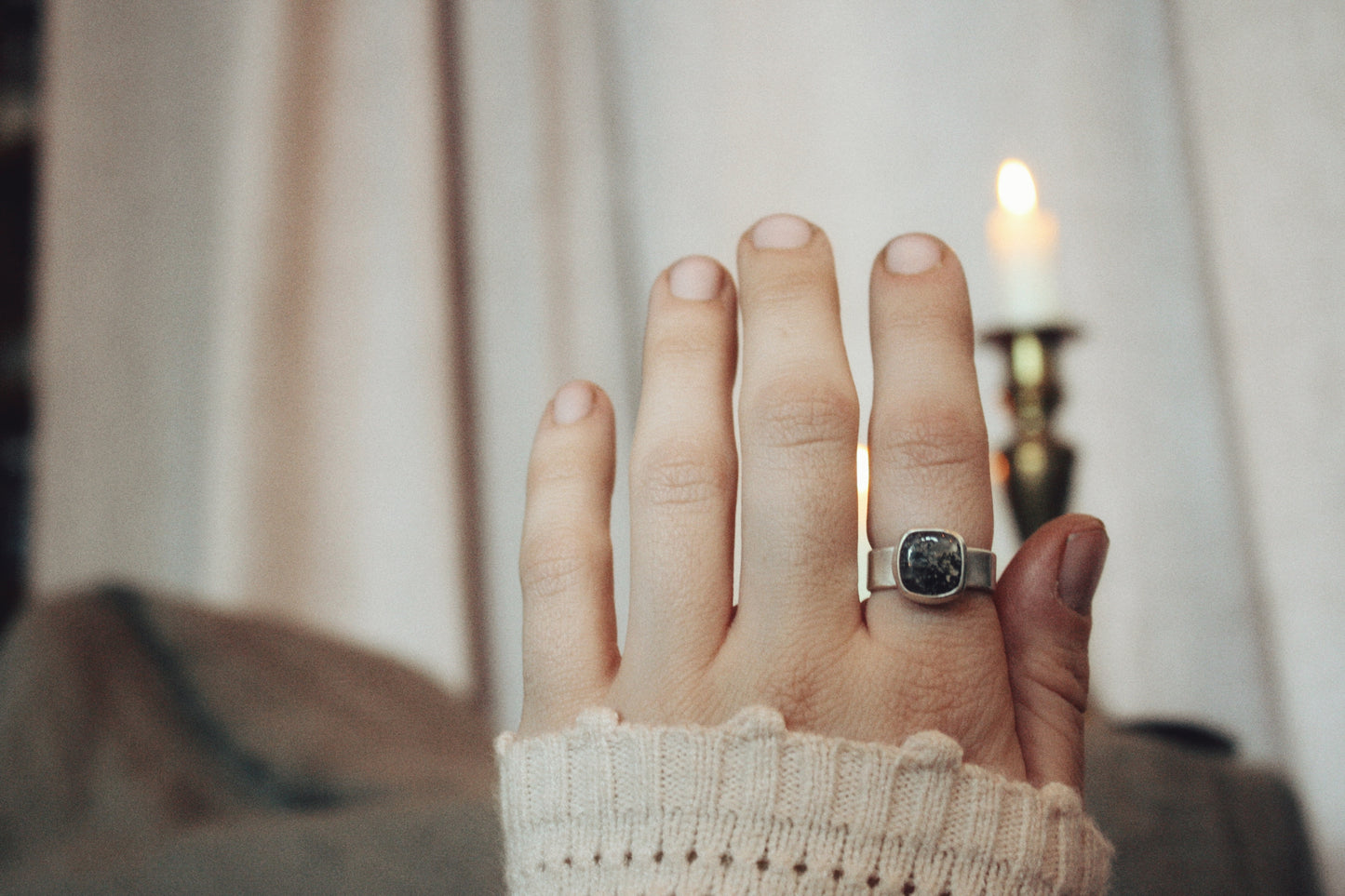 Daily Driver Ring - Size 7.5 - Bear Creek Agate from Oregon