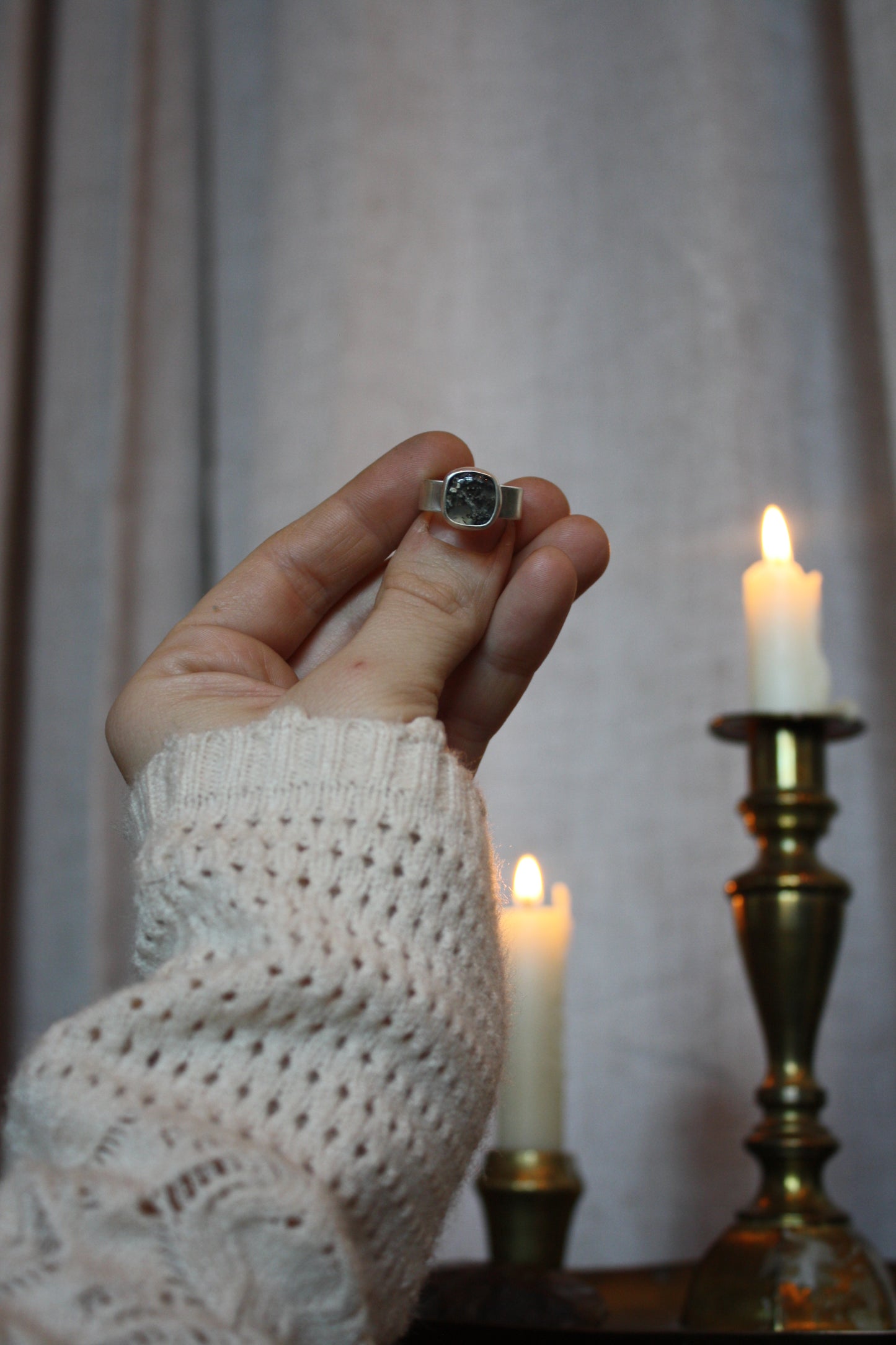 Daily Driver Ring - Size 7.5 - Bear Creek Agate from Oregon