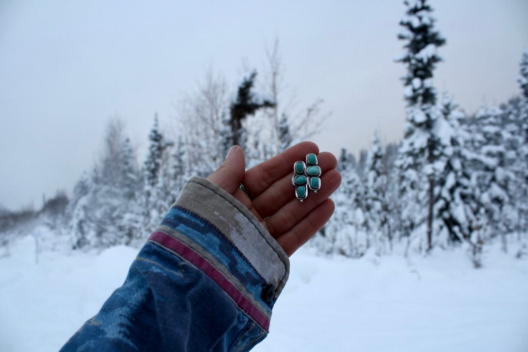 Turquoise Post Earrings
