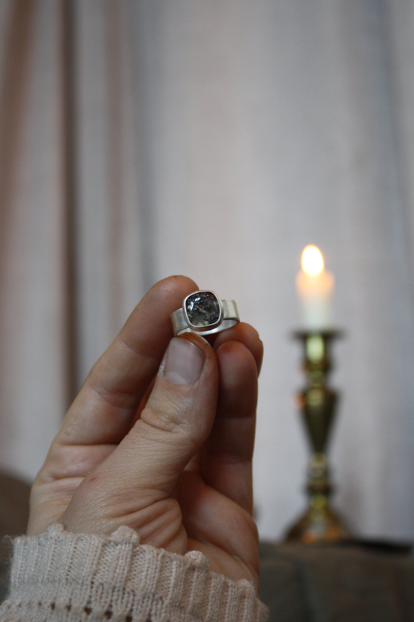 Daily Driver Ring - Size 7.5 - Bear Creek Agate from Oregon