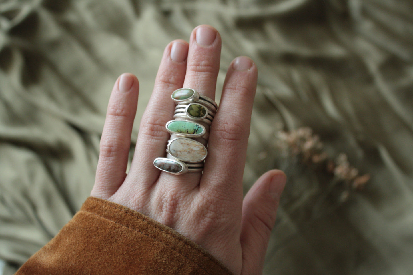 Emerald Valley Turquoise Ring - Size 6.5